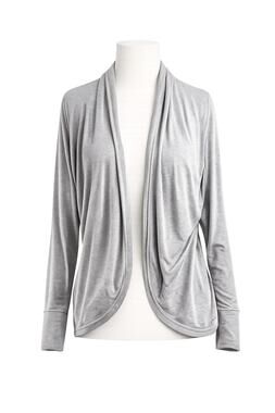 Athleta Gray Open Front Wrap Cardigan - Size S - Athleisure Layering Top